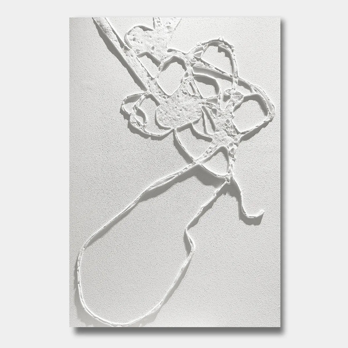 Sculpted Botanical Relief Canvas PM#3679