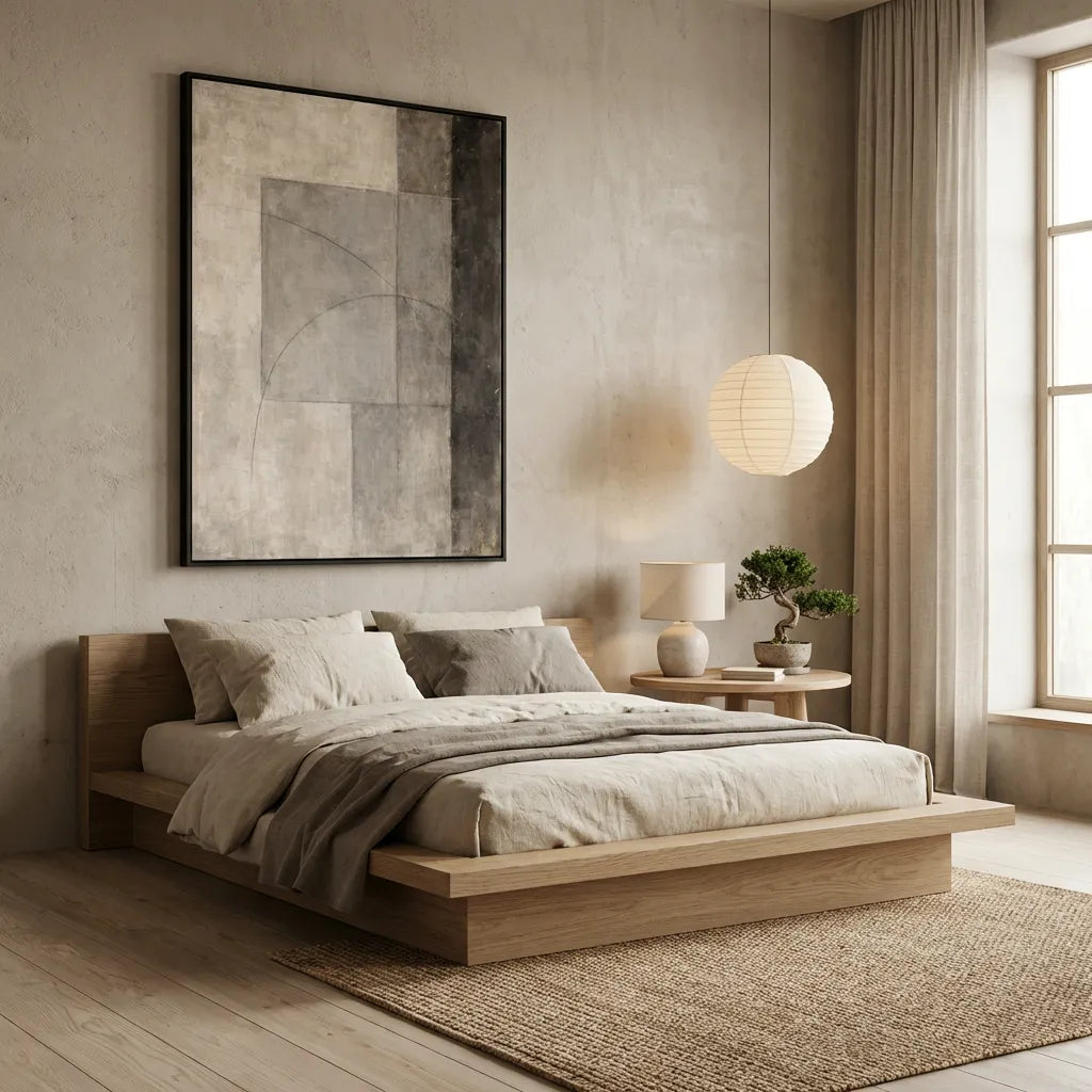 Soft Geometry-Beige Abstract Painting AP#0612