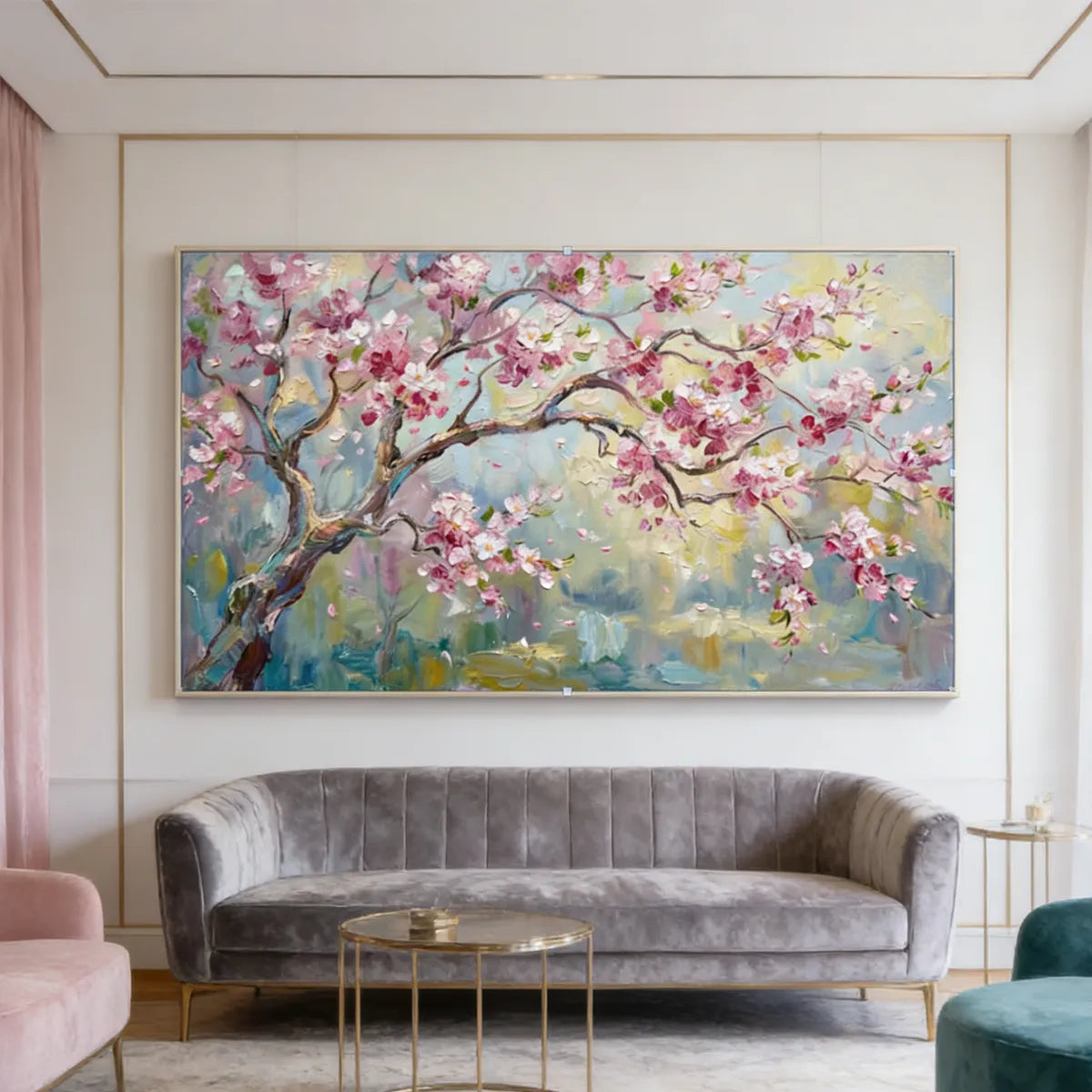 Spring Cherry Blossom Painting AA#0204