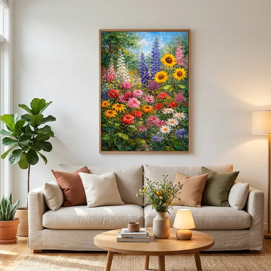 Summer Flower Garden Painting AA#0205