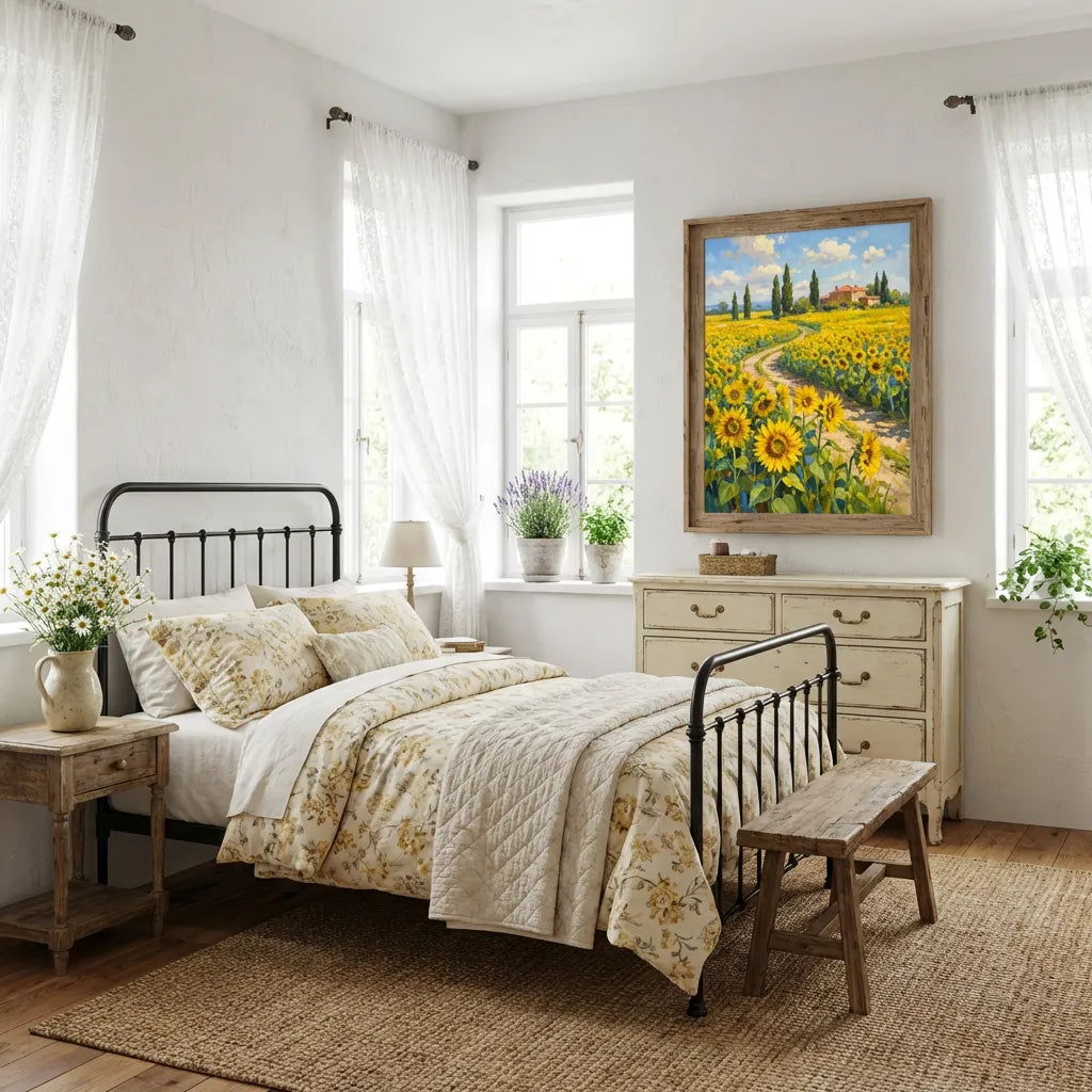 Sunflower Field Landscape Painting AA#0247