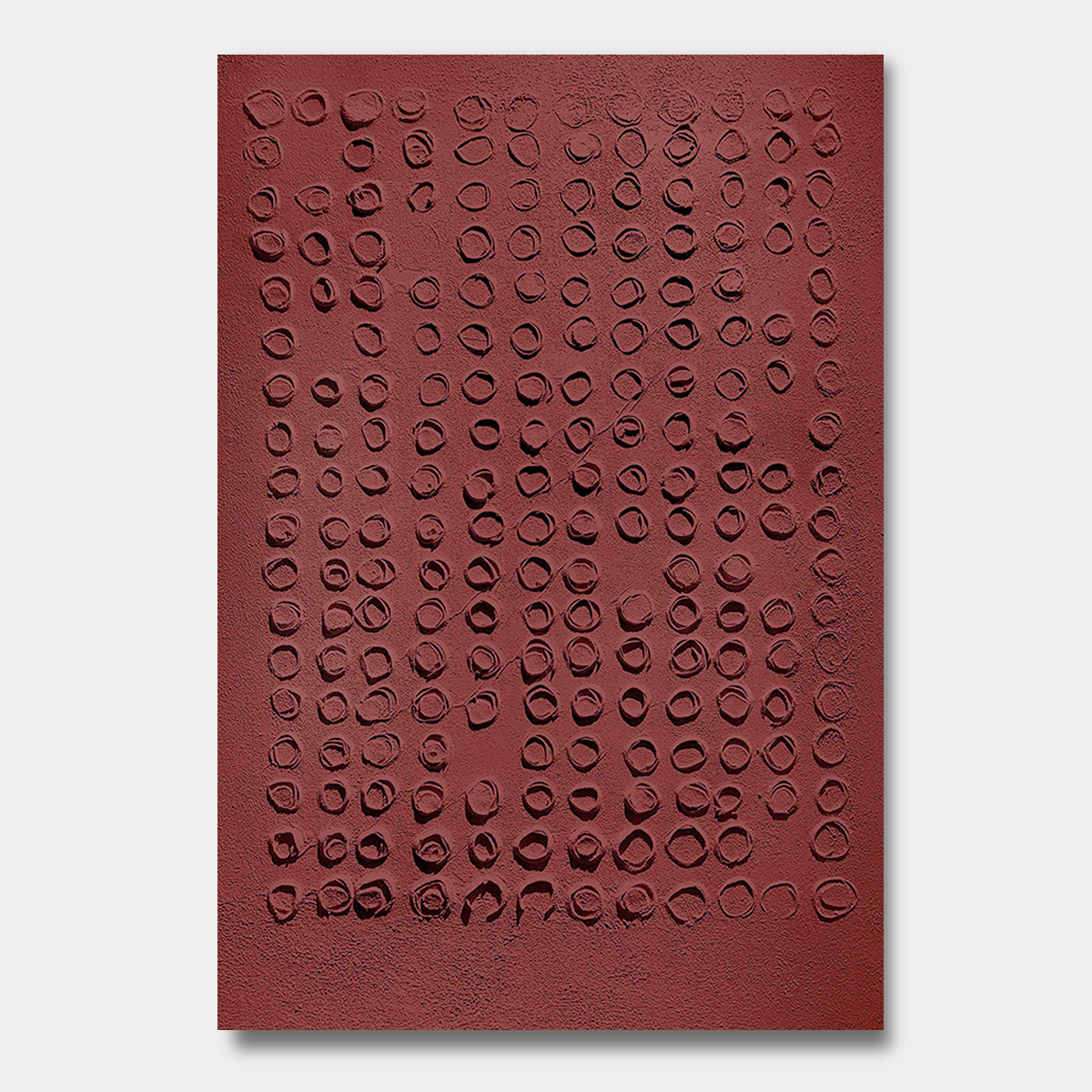 Terracotta Circle Texture Canvas PM#3656
