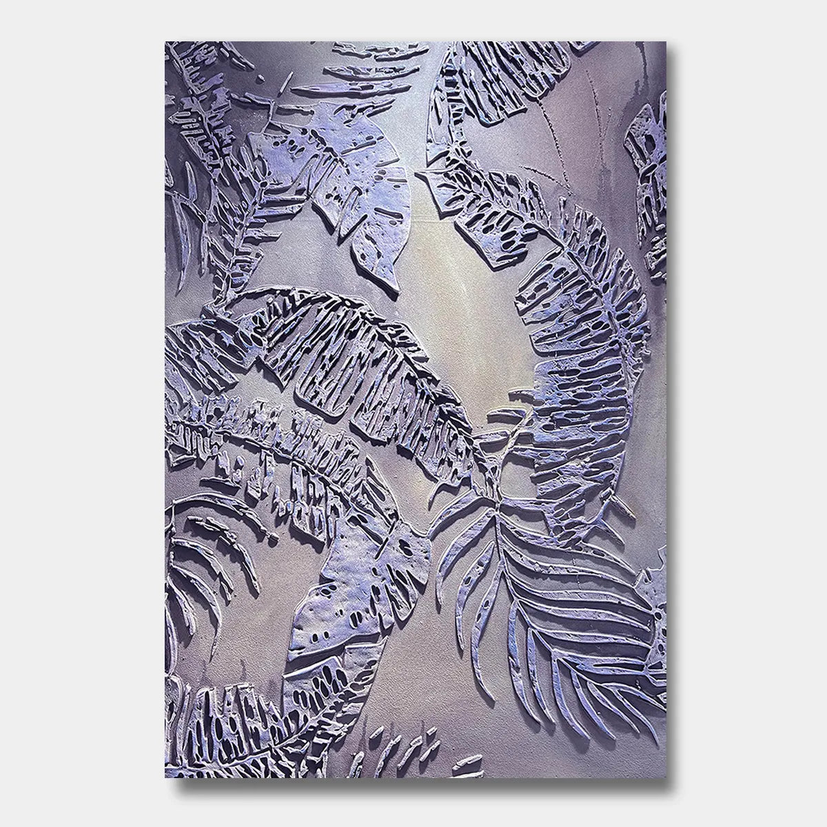 Textured Botanical Relief Canvas PM#3676