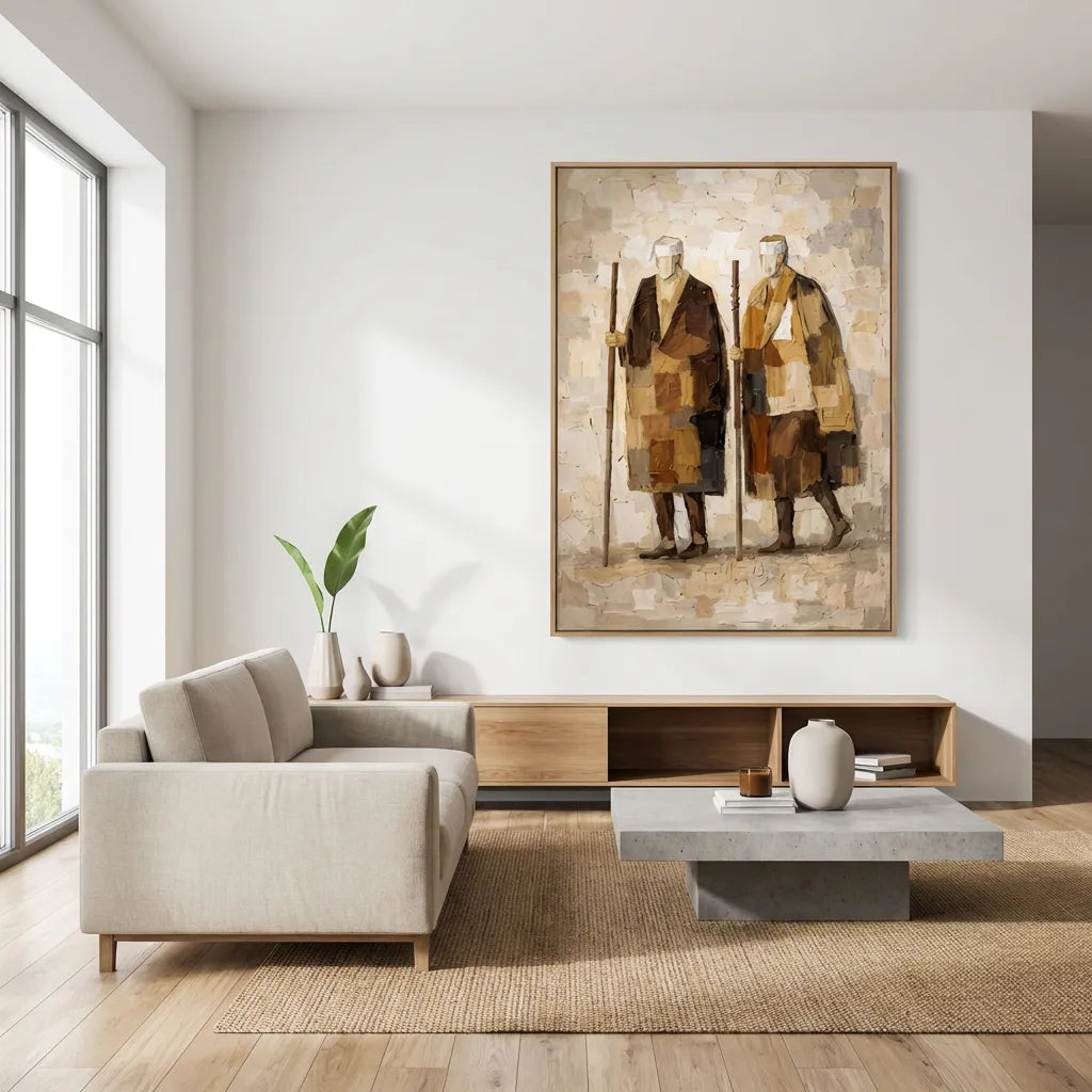 Two Figures Figurative Painting AP#0610