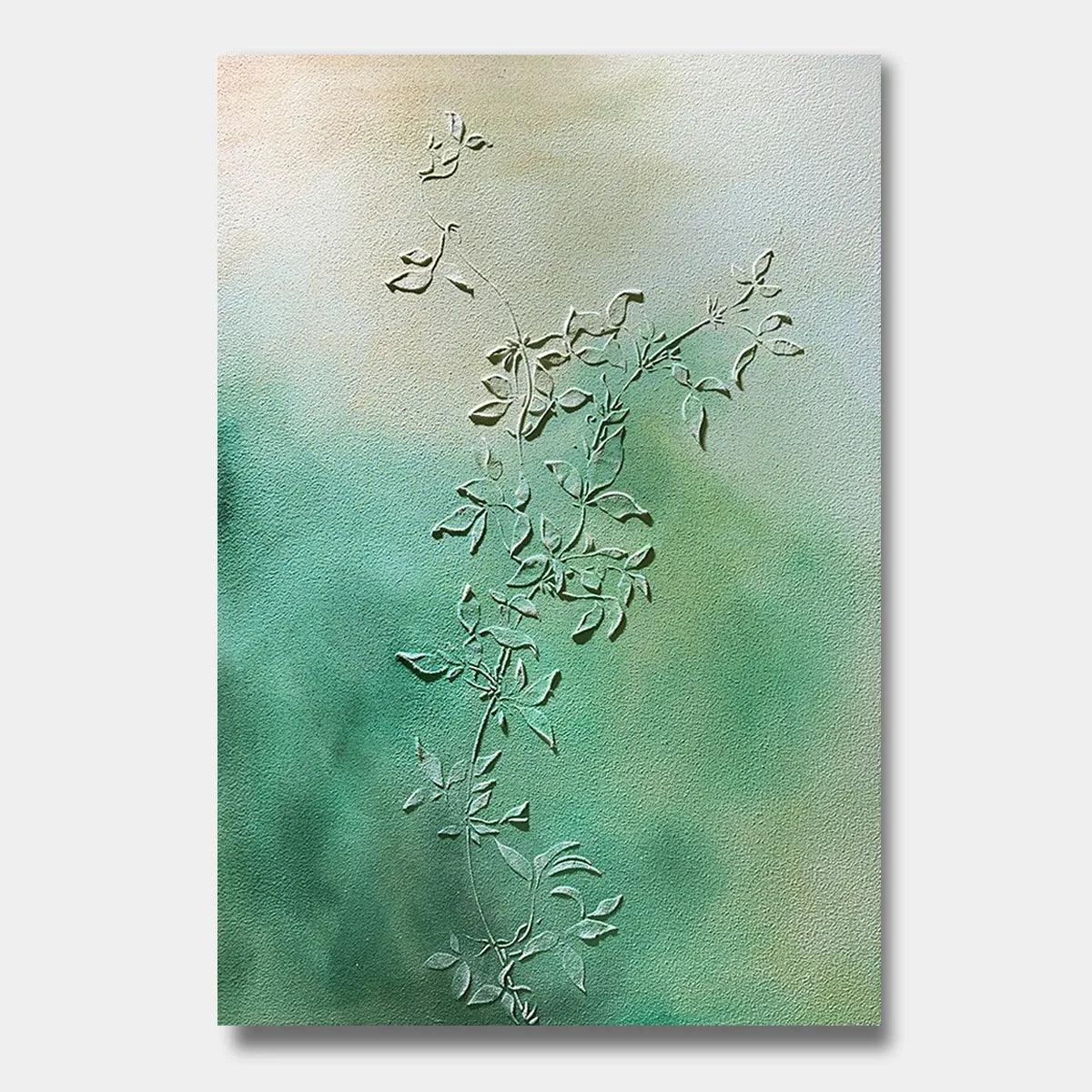 Verdant Vine Impression Textured Abstract Art PM#3623