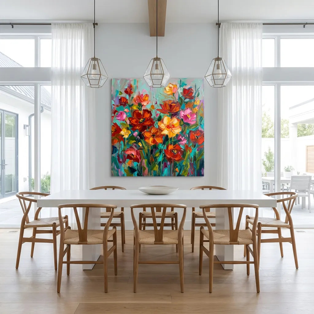 Vivid Abstract Flower Painting AA#0220