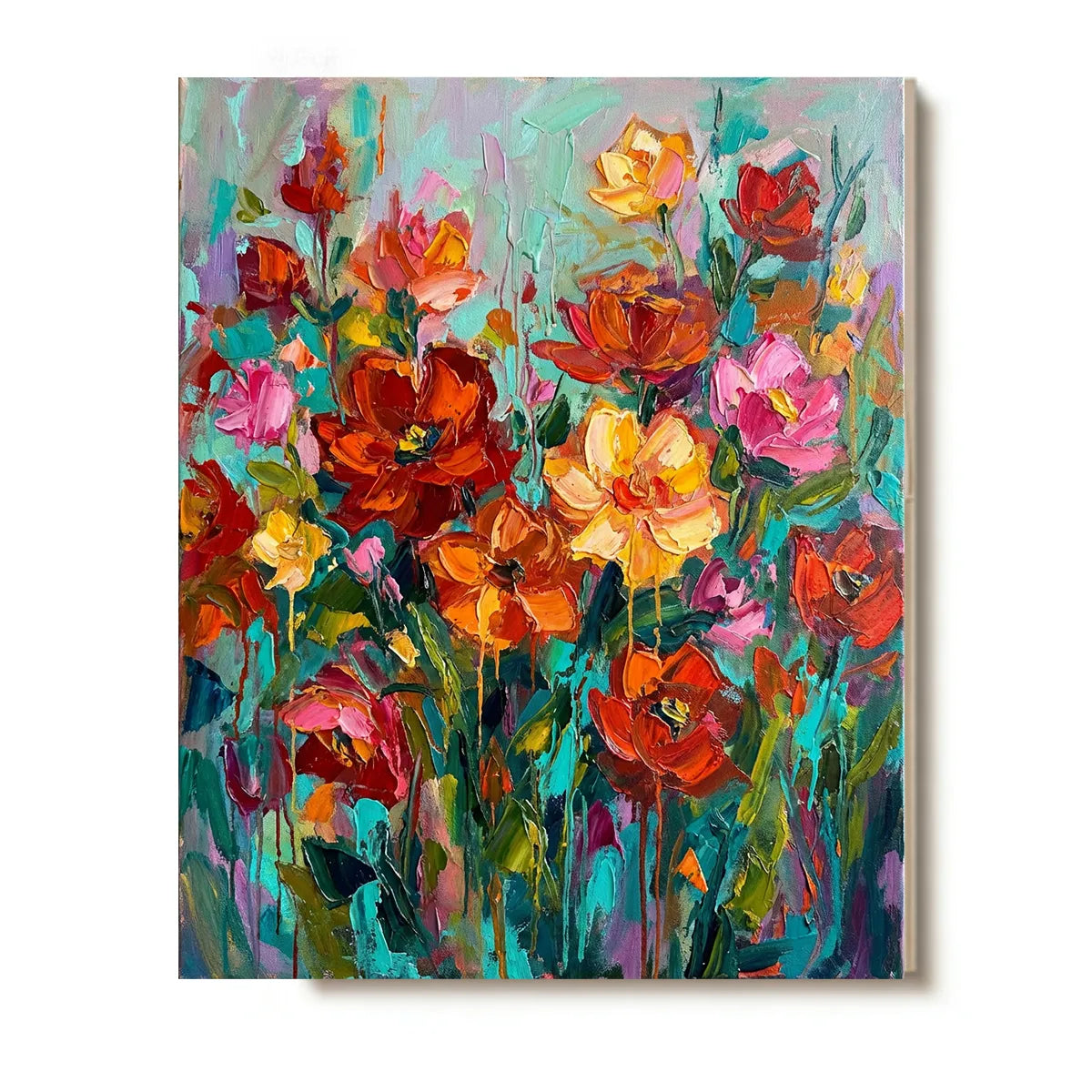 Vivid Abstract Flower Painting AA#0220