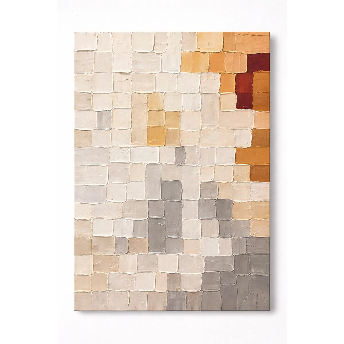 Warm Mosaic Abstract Painting AA#0279