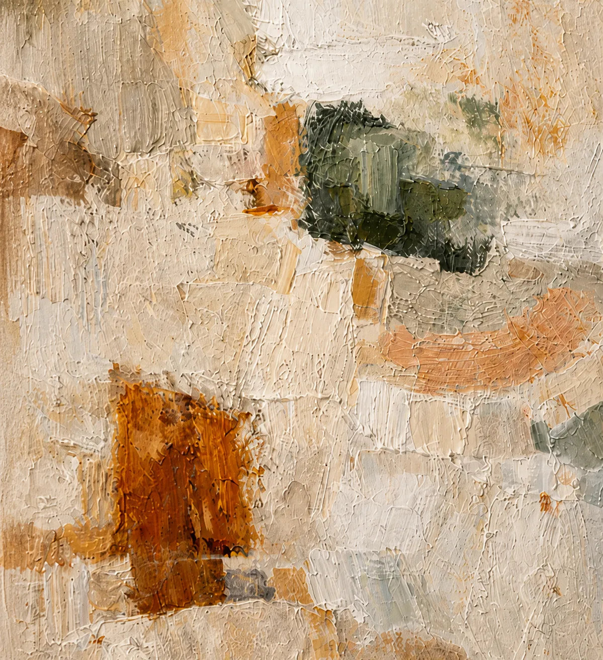Earthy Neutral Abstract Painting AA#0265