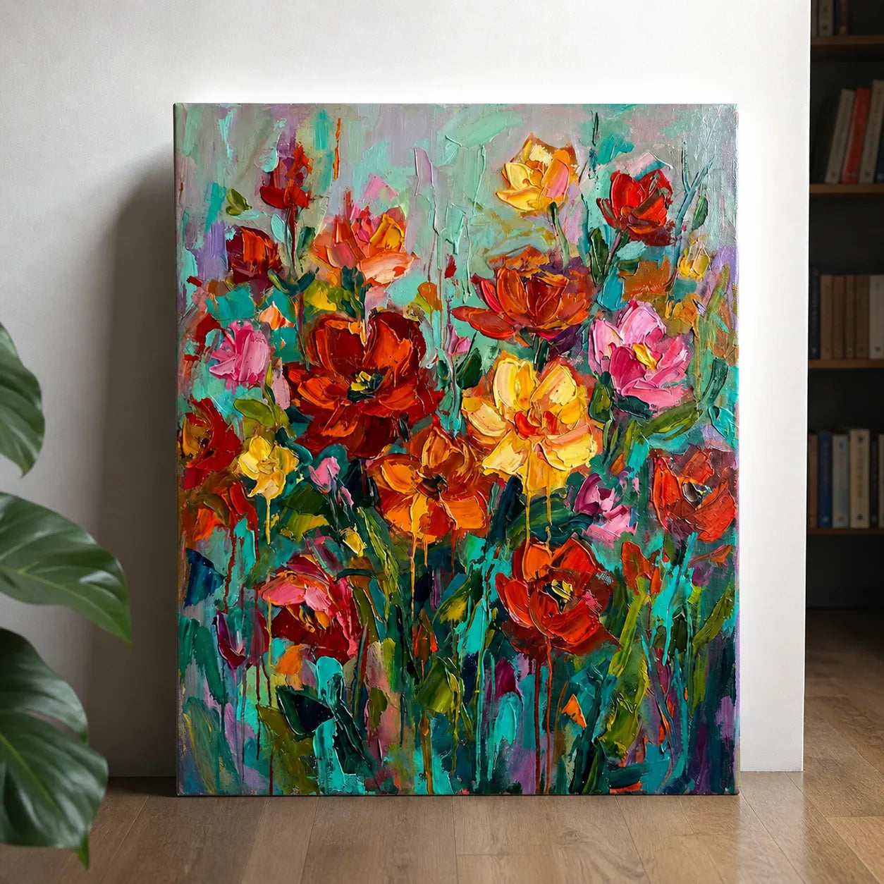 Vivid Abstract Flower Painting AA#0220