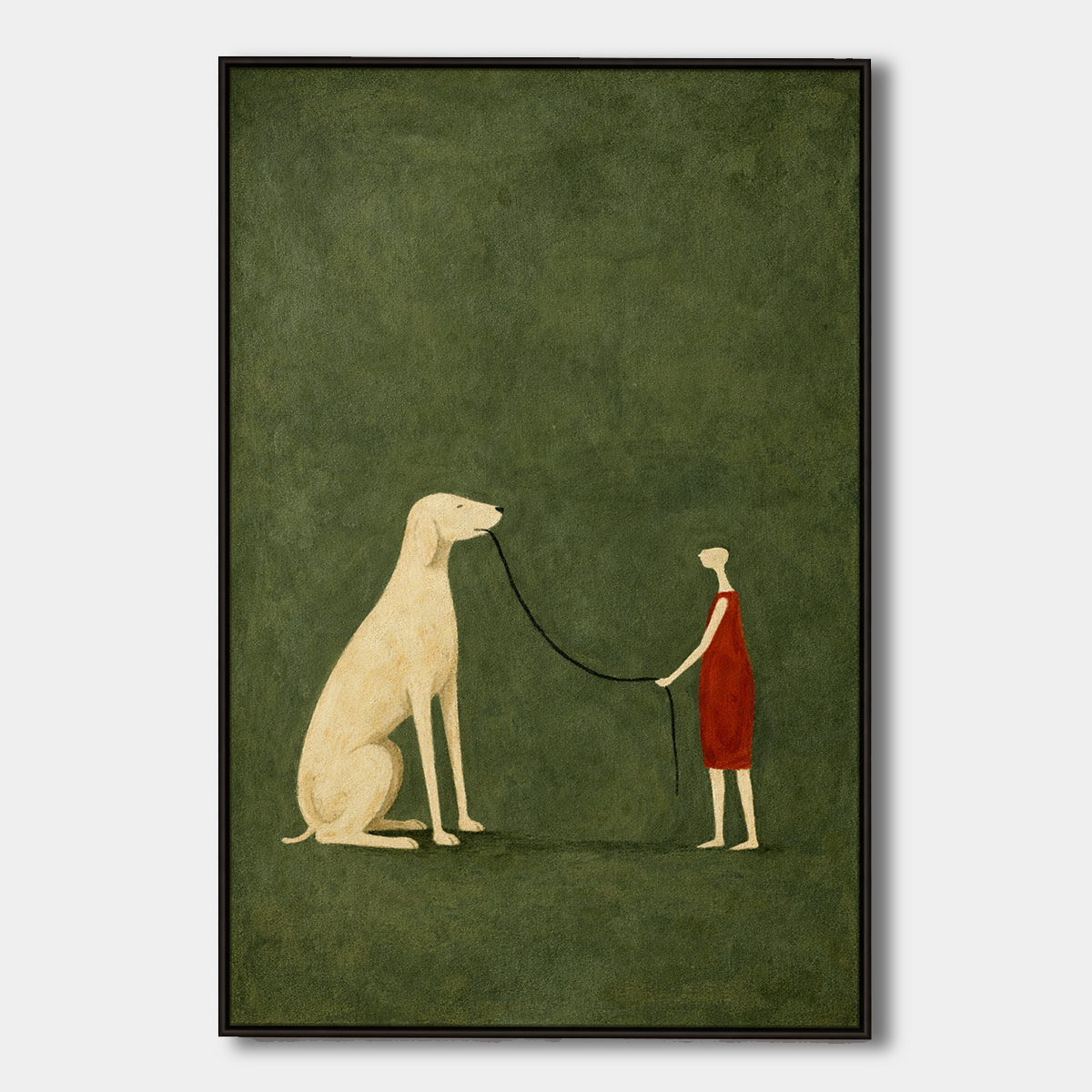 Silent Bond-Dog Companion Painting AP#0607