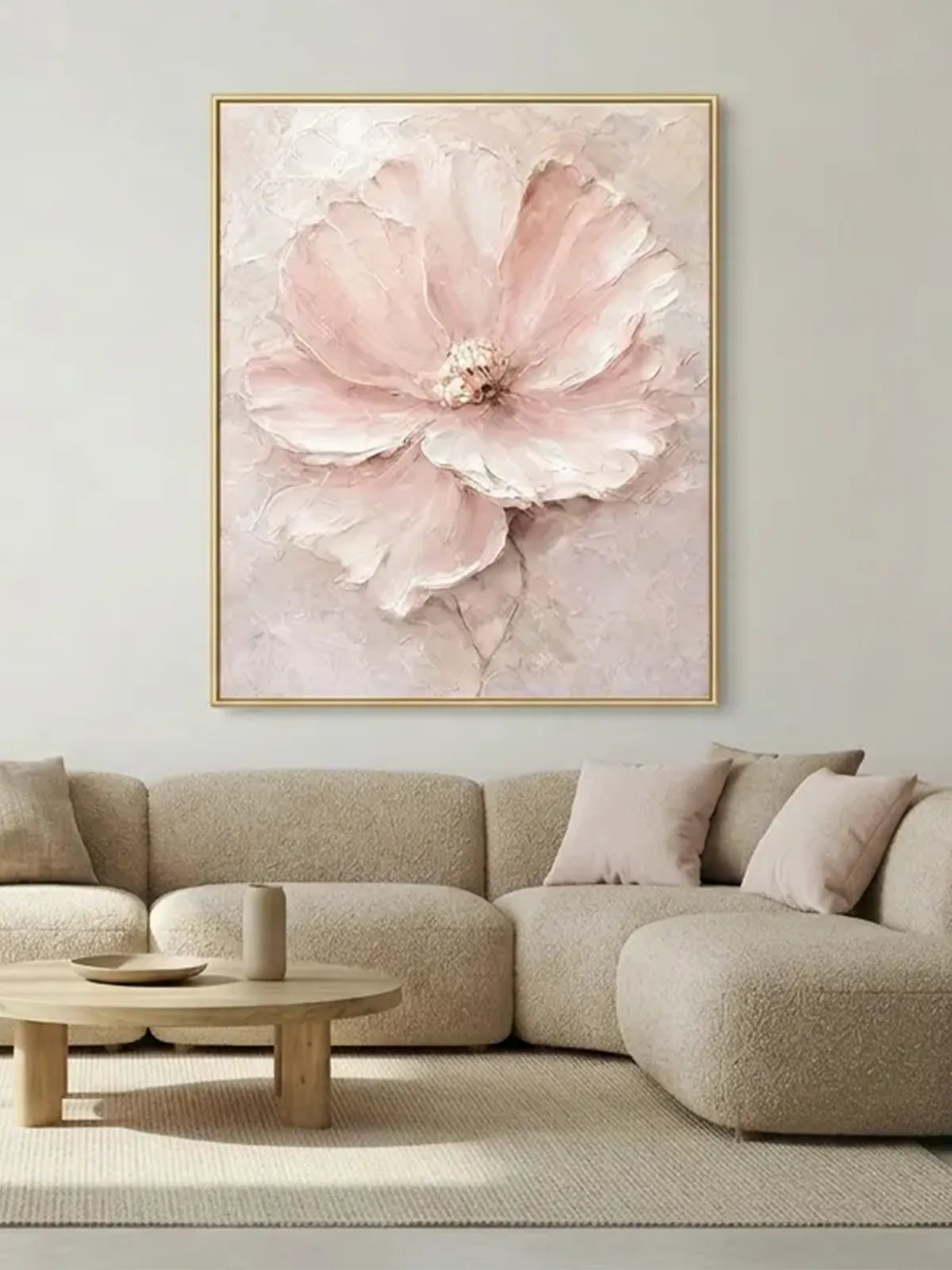 Modern floral wall art botanical canvas painting nature design