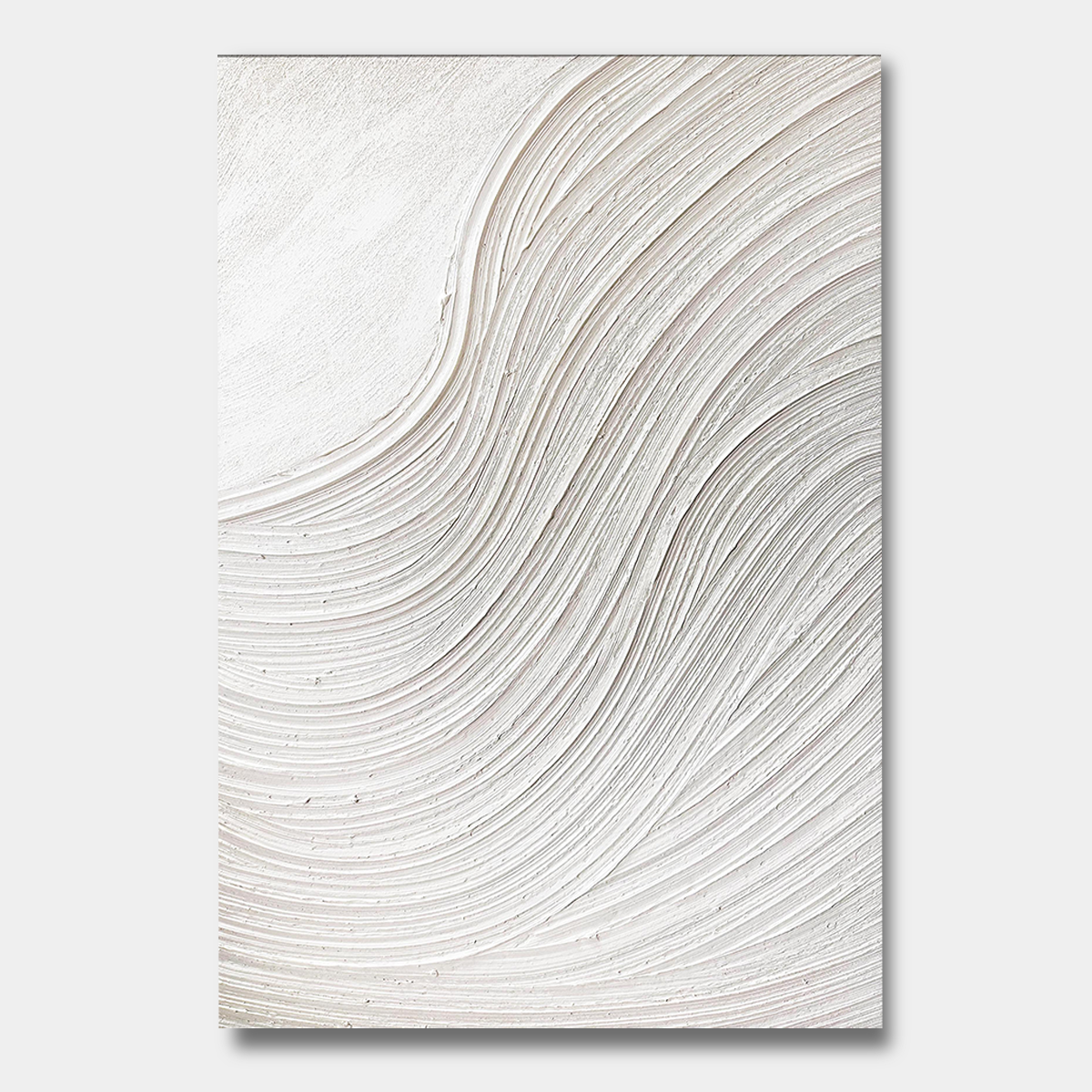 Beige Wave Textured Abstract Painting PM#3121