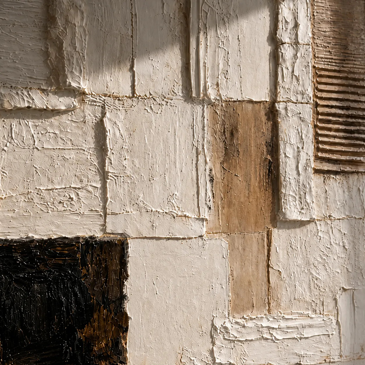 Neutral Textured Abstract Painting AP#0644