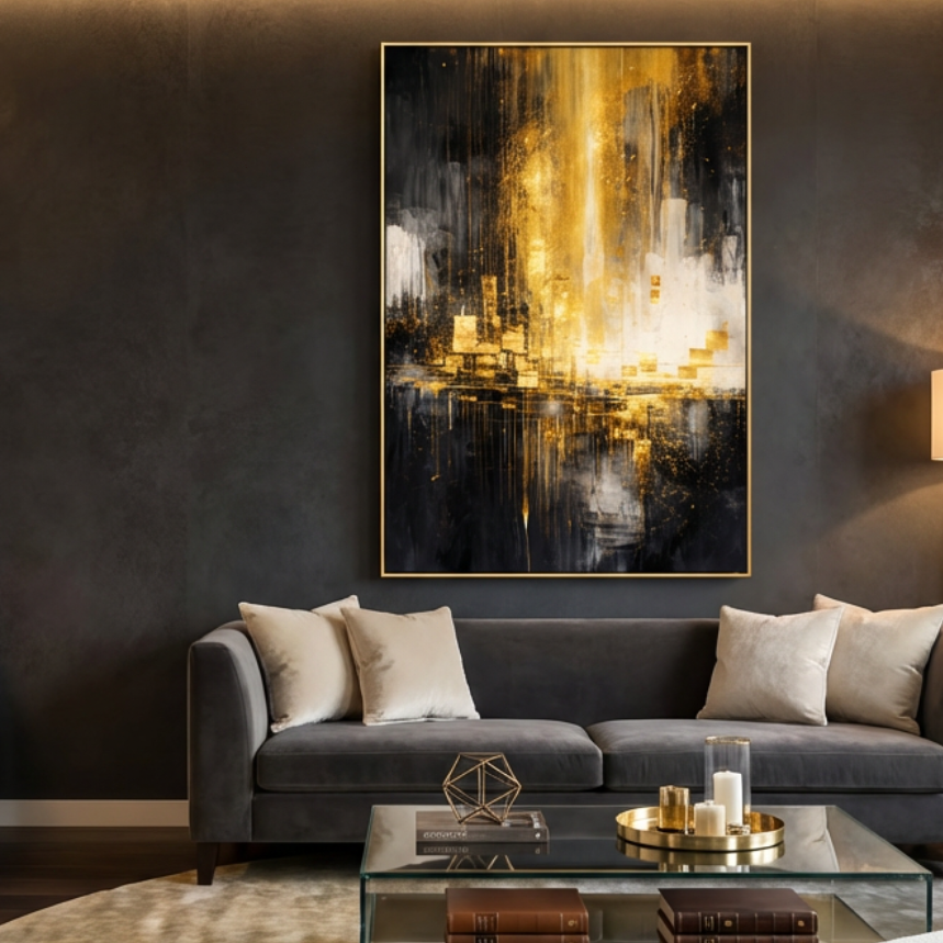 Light Abstract Architecture Painting AP#0603