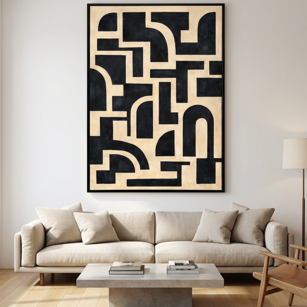 Arch Geometry Abstract Painting AP#0627