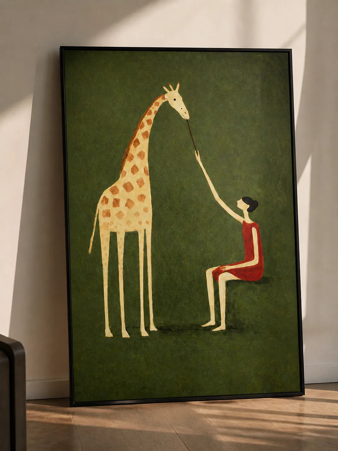 Quiet Companion-Giraffe Story Painting AP#0605