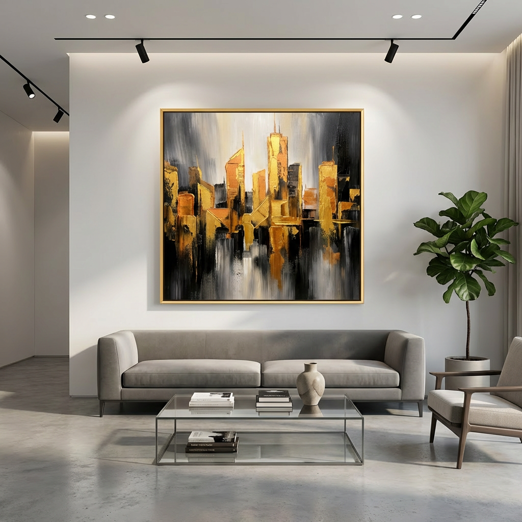 City Skyline Abstract Painting AP#0602