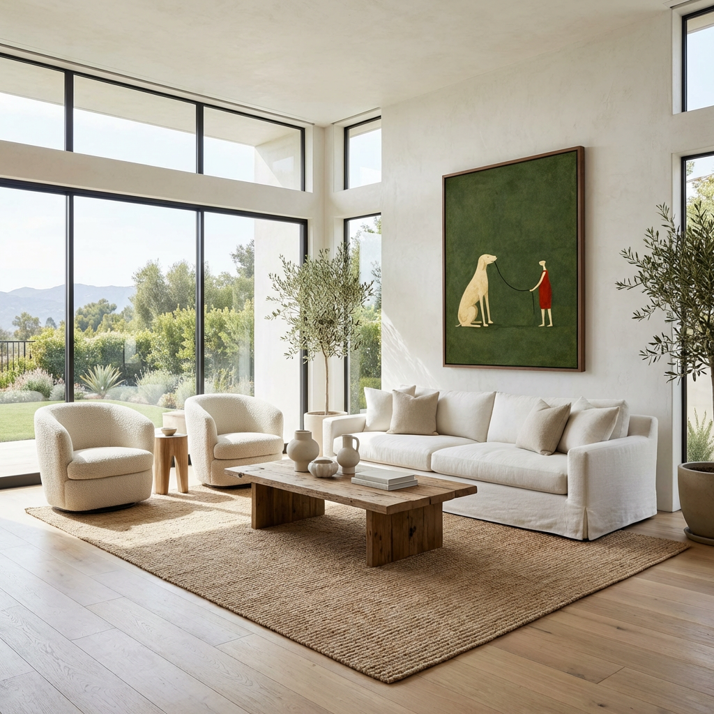 Silent Bond-Dog Companion Painting AP#0607