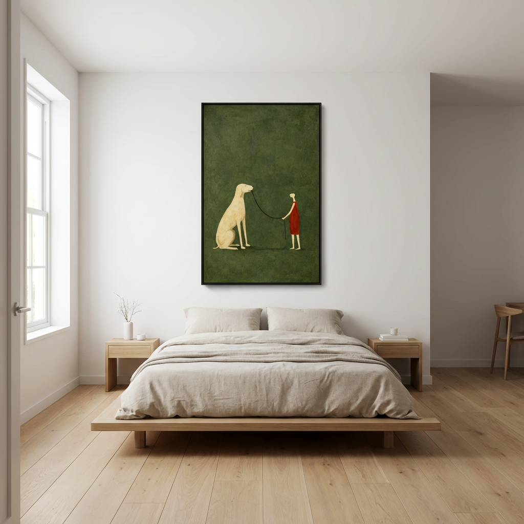 Silent Bond-Dog Companion Painting AP#0607