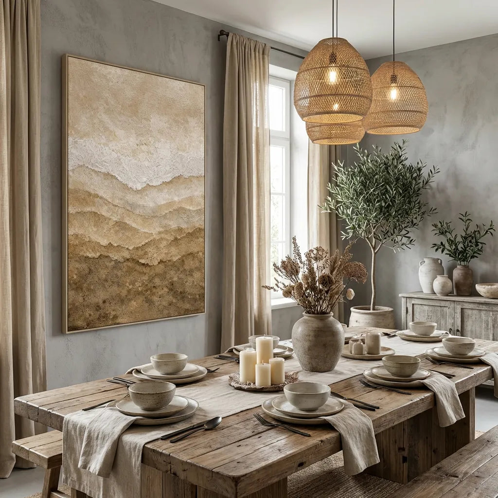 Beige Sandstone Abstract Painting AA#0201