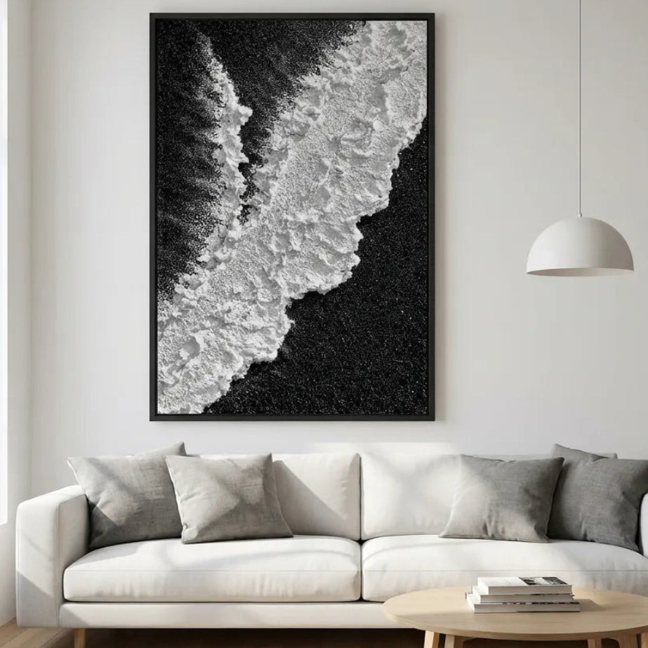 Black & White Abstract Painting AA#0258