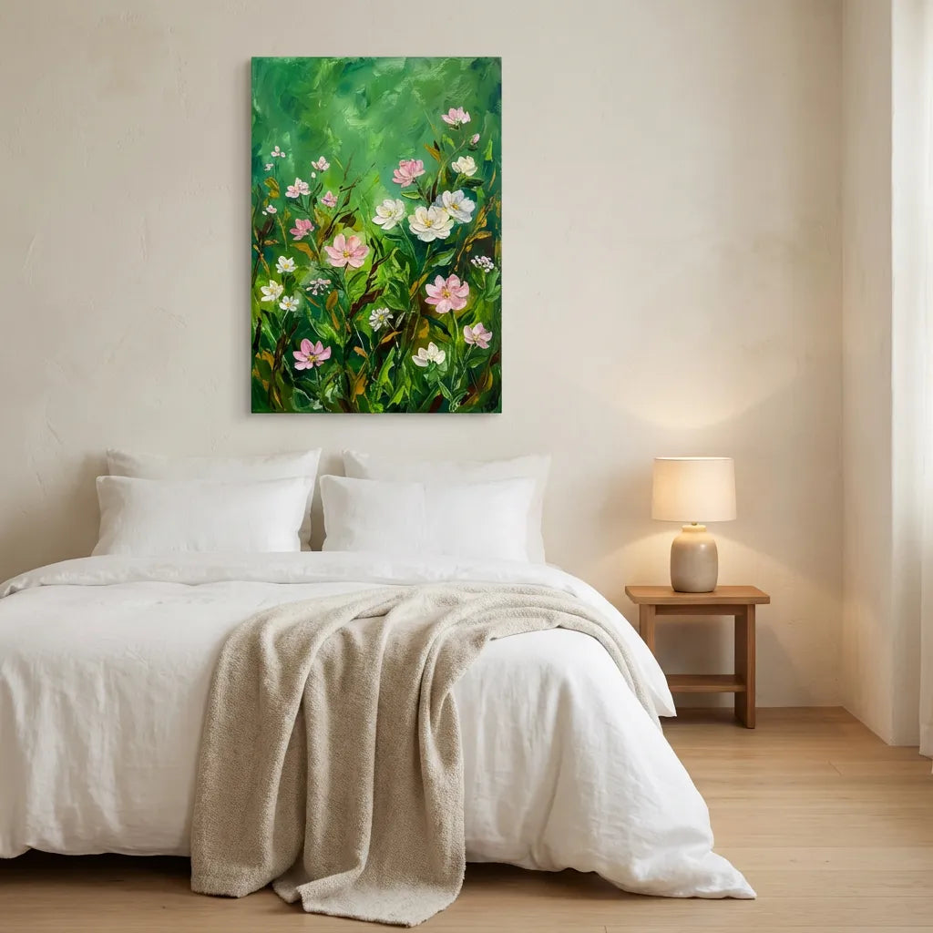 Blush Wildflower Garden Painting AA#0250