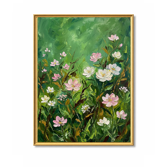 Blush Wildflower Garden Painting AA#0250