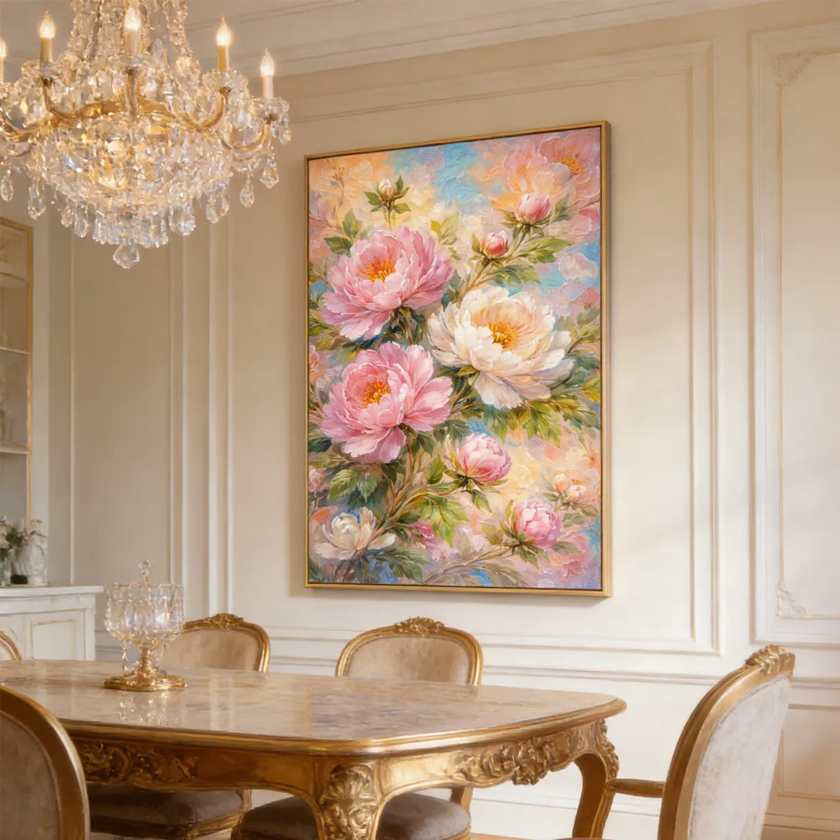 Blush Peony Floral Painting AA#0207