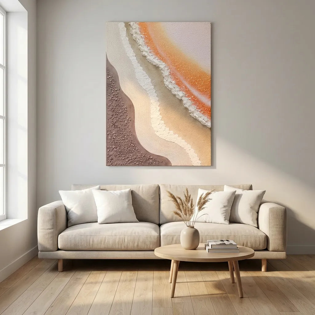 Coastal Texture Abstract Painting AA#0274
