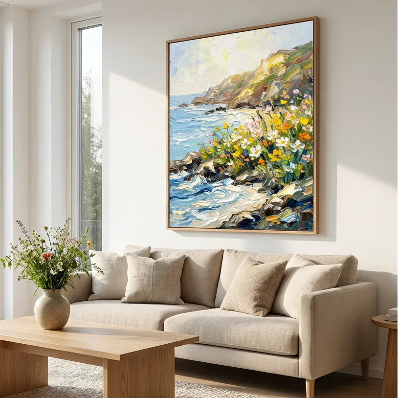 Coastal Wildflower Painting AA#0254