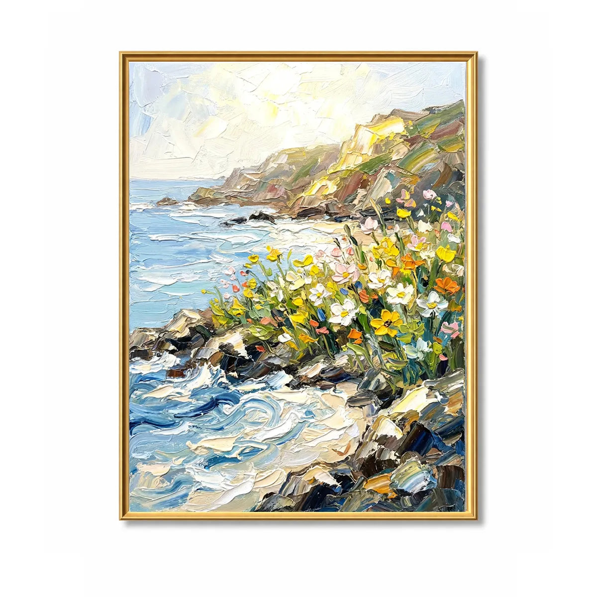 Coastal Wildflower Painting AA#0254