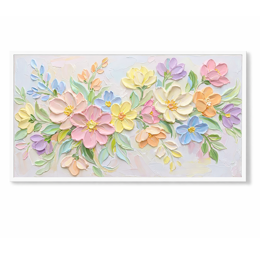 Colorful Abstract Floral Painting AA#0236