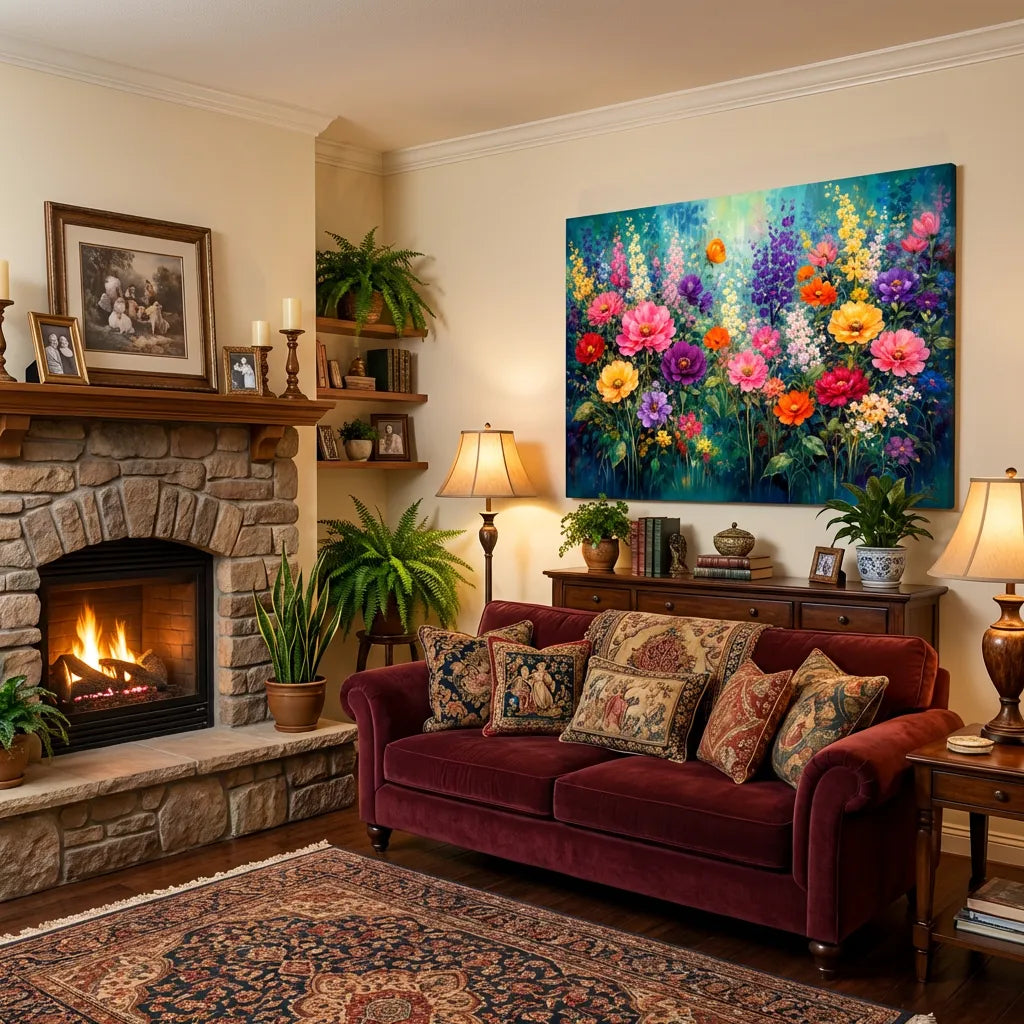 Colorful Wildflower Painting AA#0215