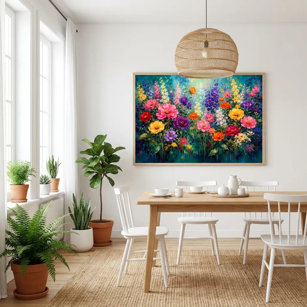 Colorful Wildflower Painting AA#0215