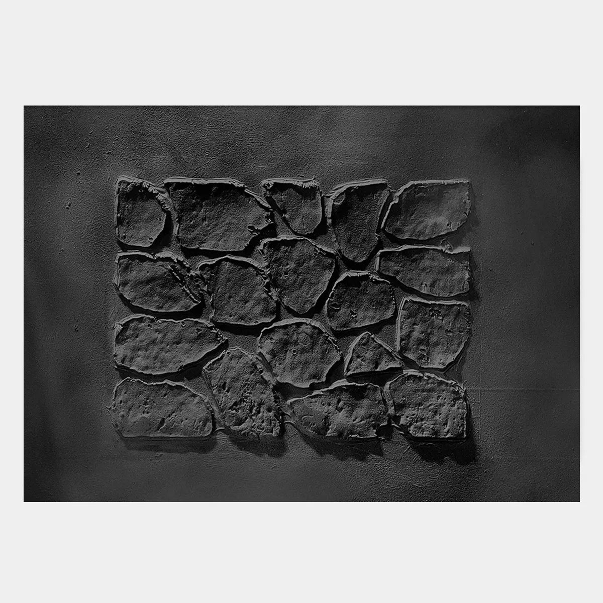 Dark Stone Relief Textured Wall Art PM#3699