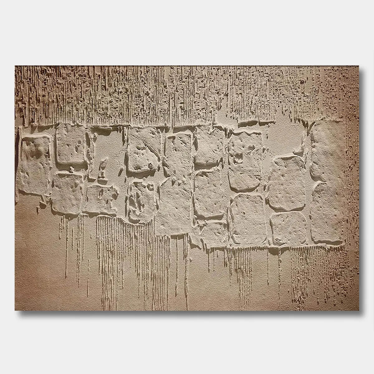 Desert Echo Earth Texture Abstract Relief Art PM#3630