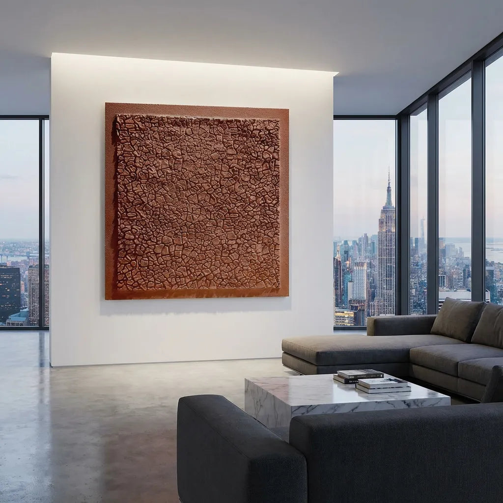 Earth Textured Abstract Painting PM#3690