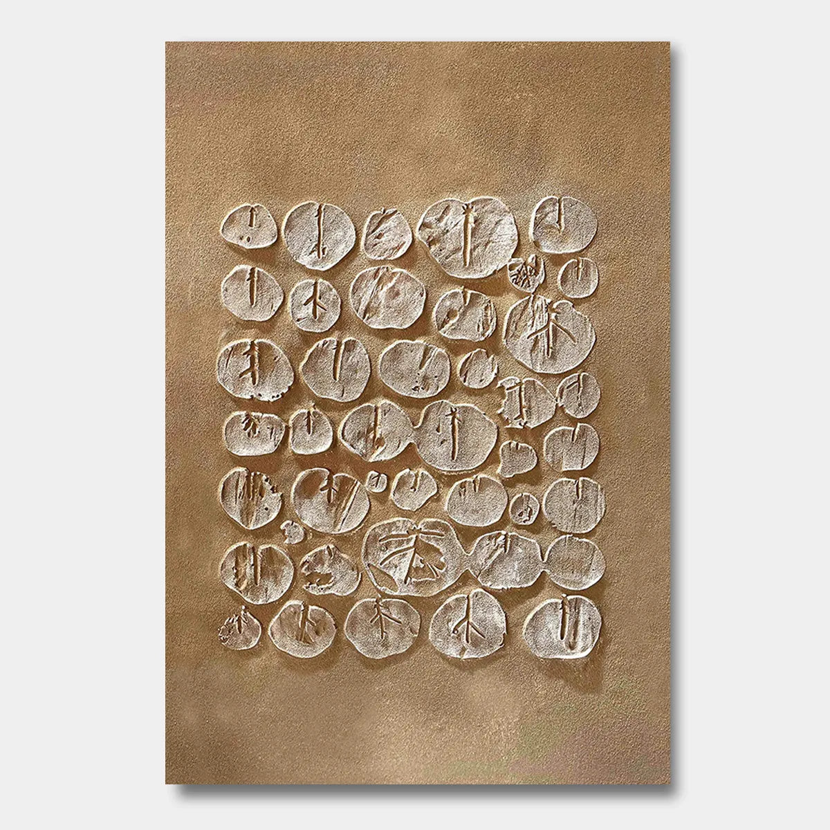 Earth Tone Botanical Relief Canvas PM#3655