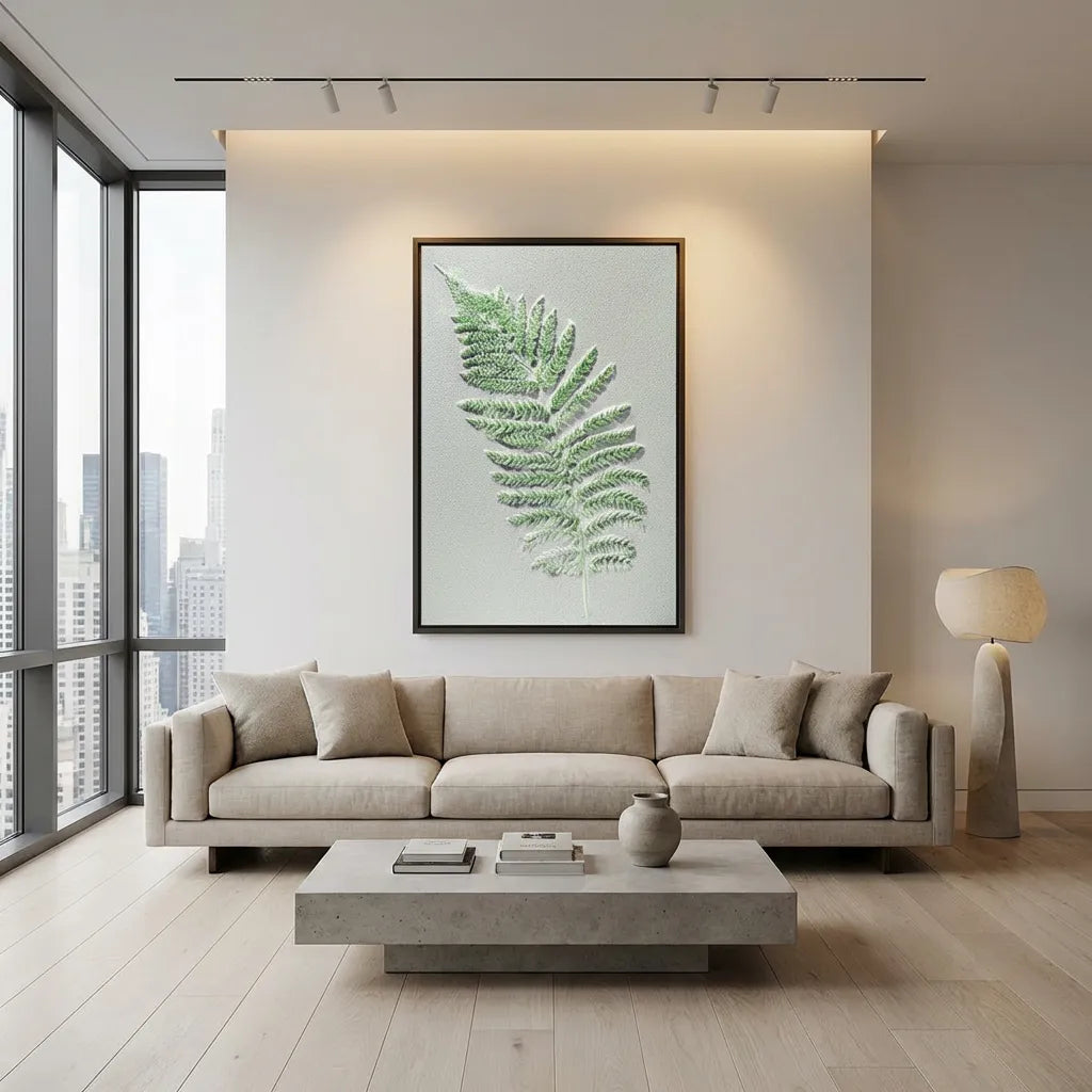 Fern Impression Textured Abstract Art PM#3617