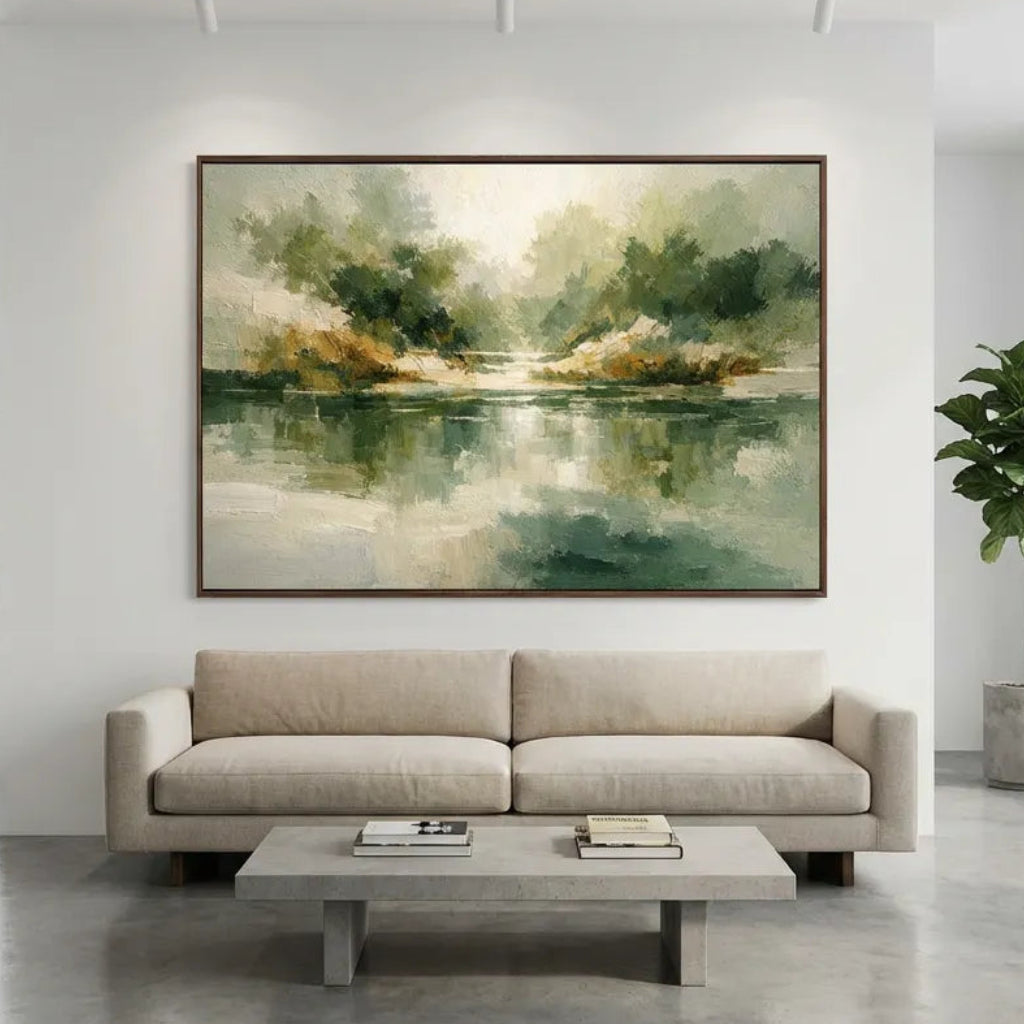 Forest Reflection Painting AP#0642