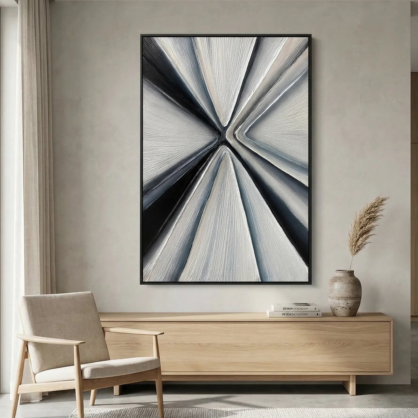 Geometric Radiant Abstract Painting PM#3117