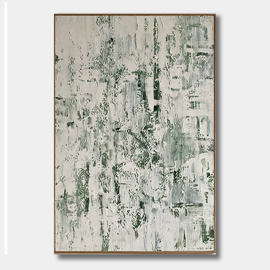 Green Botanical Texture Abstract Painting AP#0653