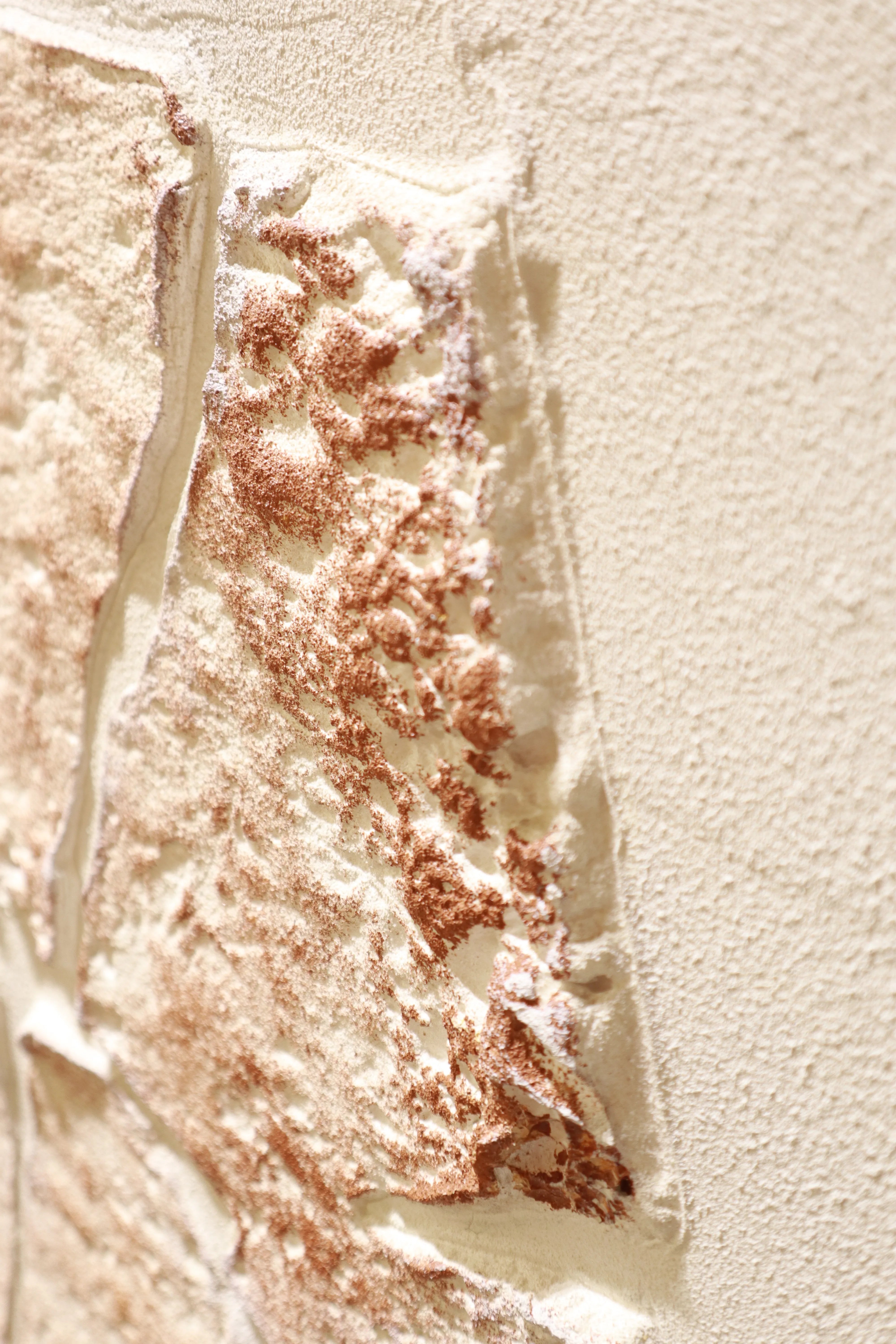 Pink Textured Relief Abstract Painting PM#3687
