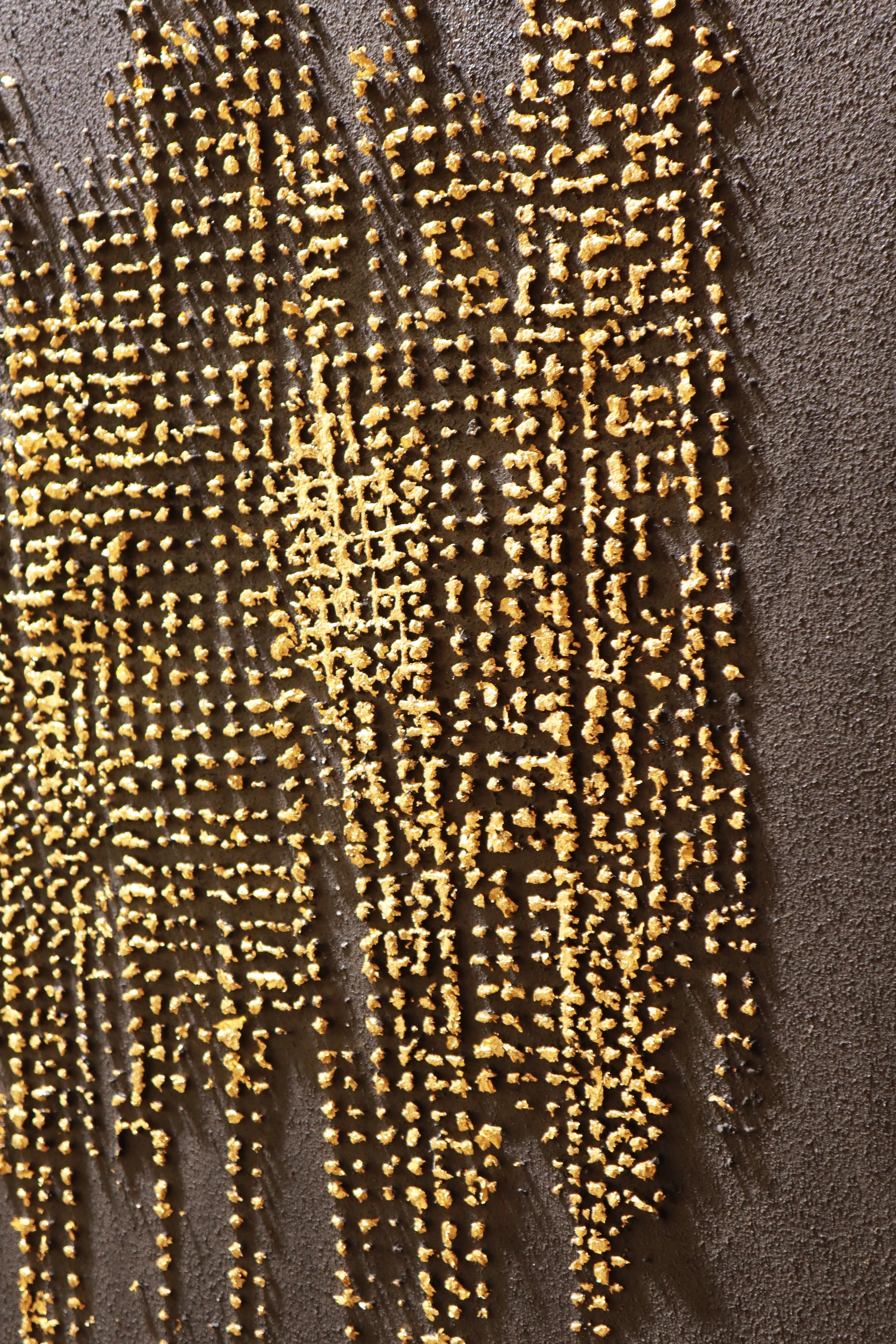 Gold Matrix Relief Print YY#1520