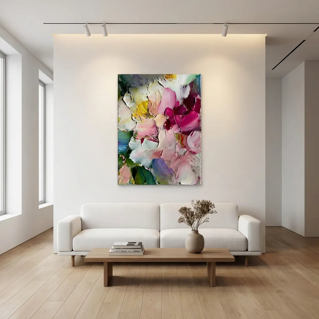 Impasto Floral Abstract Painting AA#0221