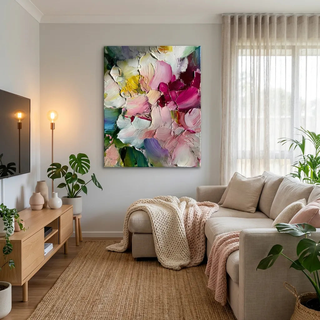 Impasto Floral Abstract Painting AA#0221