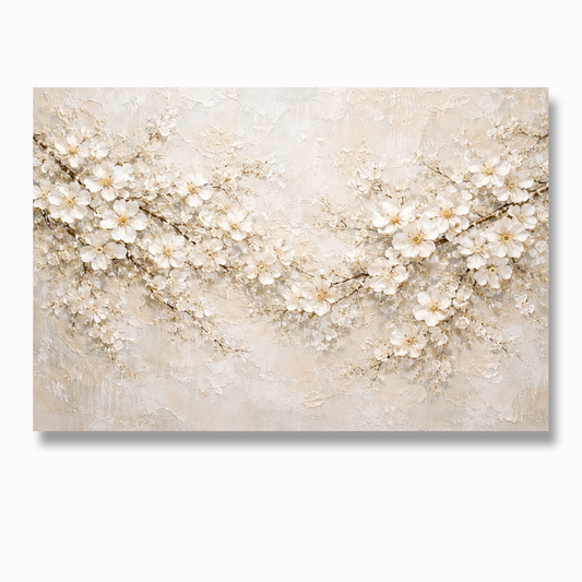 Ivory Cherry Blossom Painting AA#0211