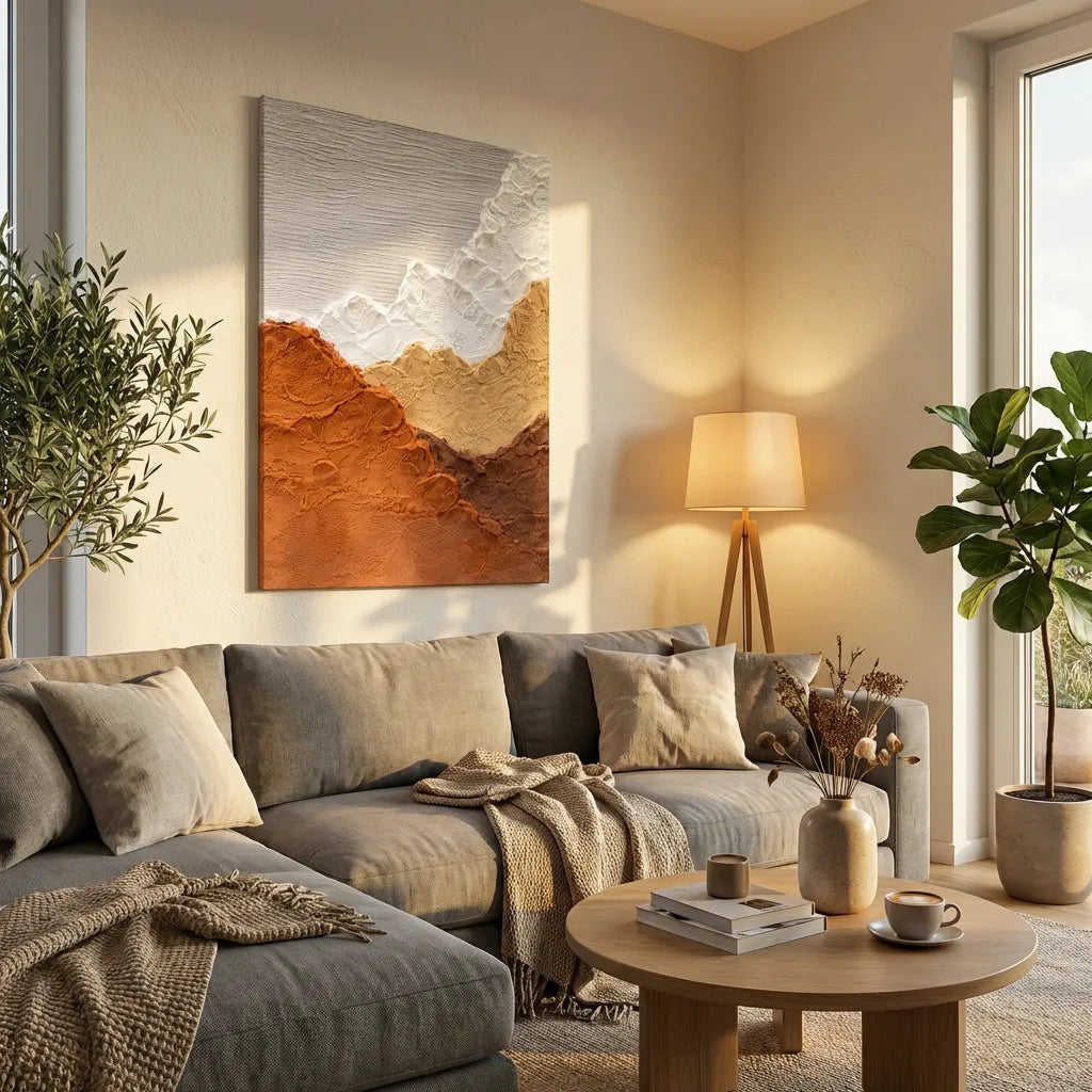 Layered Earth Abstract Painting AA#0282
