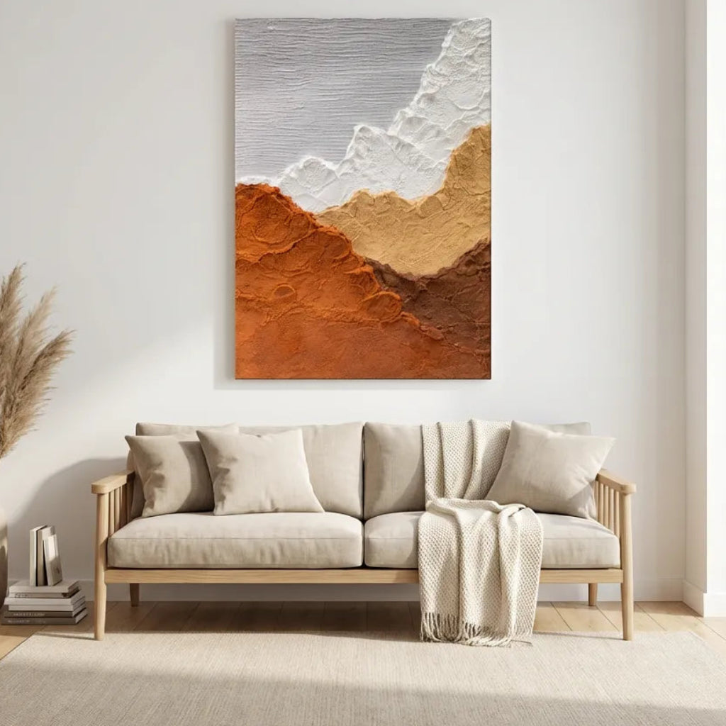 Layered Earth Abstract Painting AA#0282